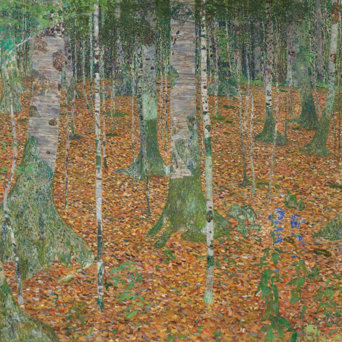 Gustav Klimt's "Birch Forest."