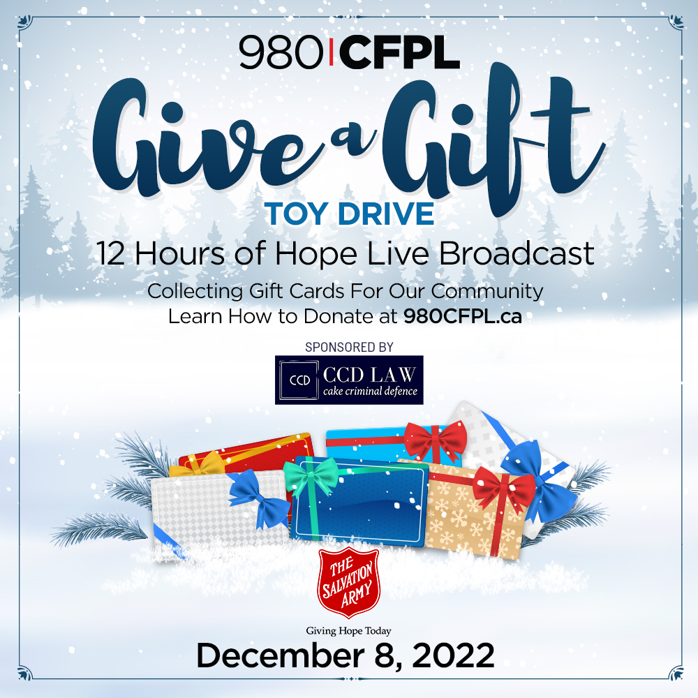980 CFPL Give a Gift Campaign and LIVE broadcast - image