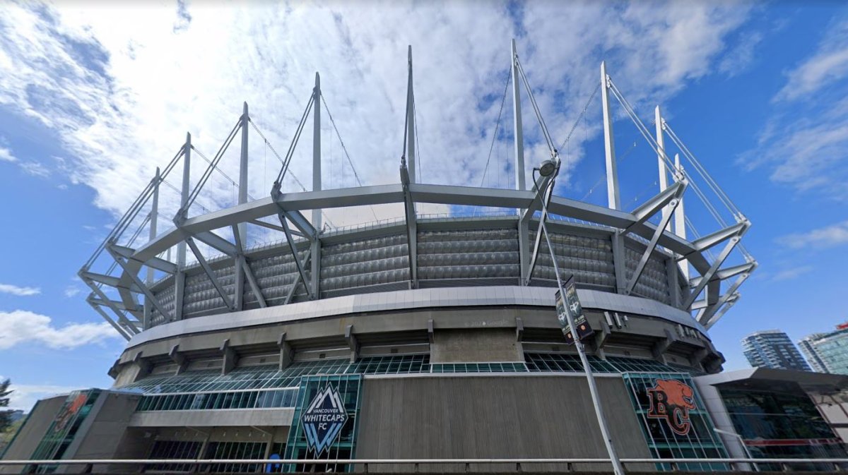B.C. Place Stadium in Vancouver, which will host this weekend's provincial football championships.