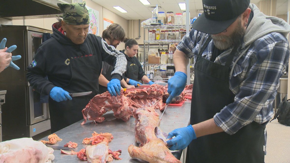 An Indigenous-led organization in Regina partnered with the Peepeekisis First Nation to harvest a buffalo with a plan to give the meat away to food bank users.