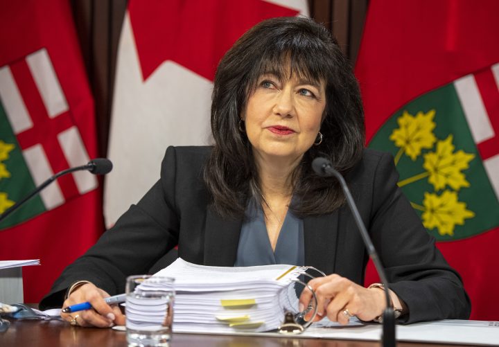 Bonnie Lysyk, Auditor General of Ontario answers questions during her Annual Report news conference at the Ontario Legislature in Toronto on Monday December 7, 2020.  