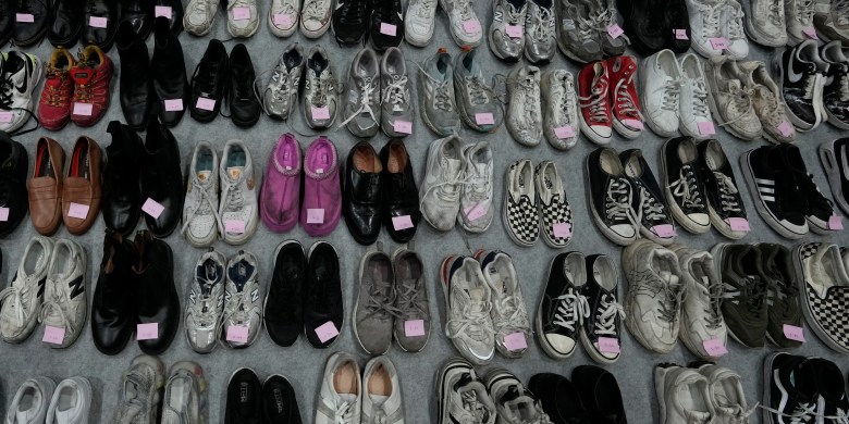 Hundreds of lost shoes await owners after deadly crowd crush in South Korea