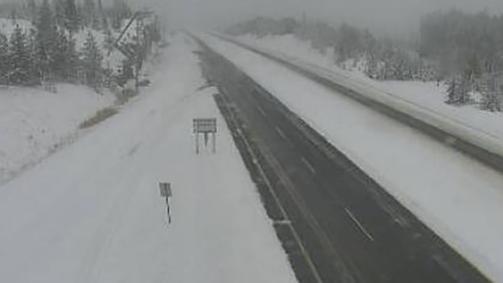 Weather conditions along the Elkhart section of the Okanagan Connector on Friday afternoon, Nov. 4, 2022.