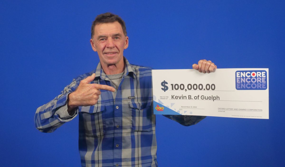 Kevin Butler of Guelph won $100,000 on ENCORE.
