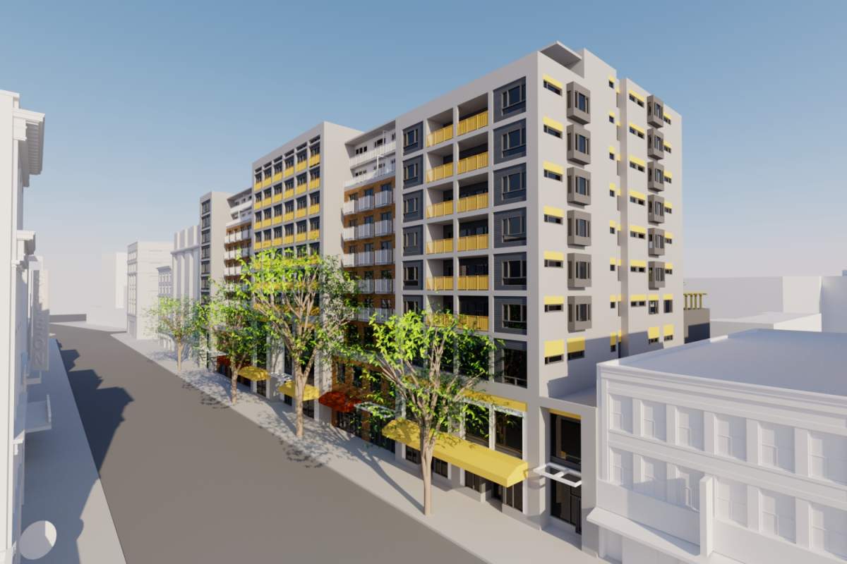 A rendering of the planned Lily Lee Community Health Centre at 58 West Hastings Street in Vancouver.