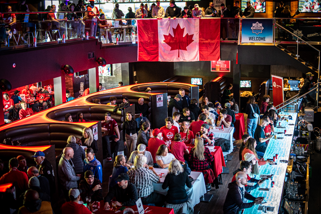Fans packed into HFX Sports Bar & Grill in Halifax Sunday to watch Canada take on Croatia at the FIFA World Cup.