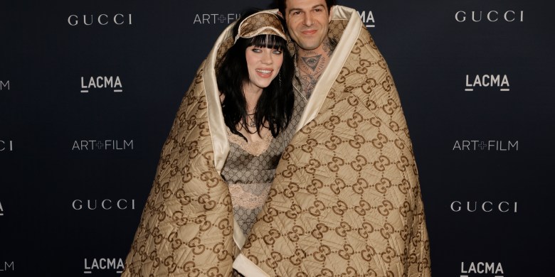 Billie Eilish And Jesse Rutherford Wear Blanket For Red Carpet Appearance