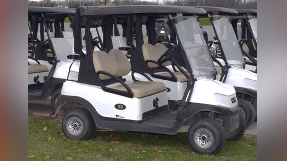 Niagara Police are investigating the theft of 44 golf carts from Rockway Glen Estate Golf Course in Lincoln.