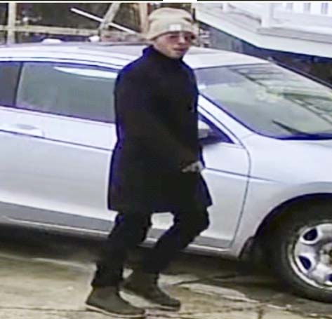 As the investigation into the Grandparent Scam develops Kelowna RCMP is now releasing the photo of a person of interest along with a vehicle that is potentially involved in this unfolding incident.  The RCMP would like to speak with the individual in the photo.  If you have information or recognize the individual, please contact Kelowna RCMP at 250-762-3300.