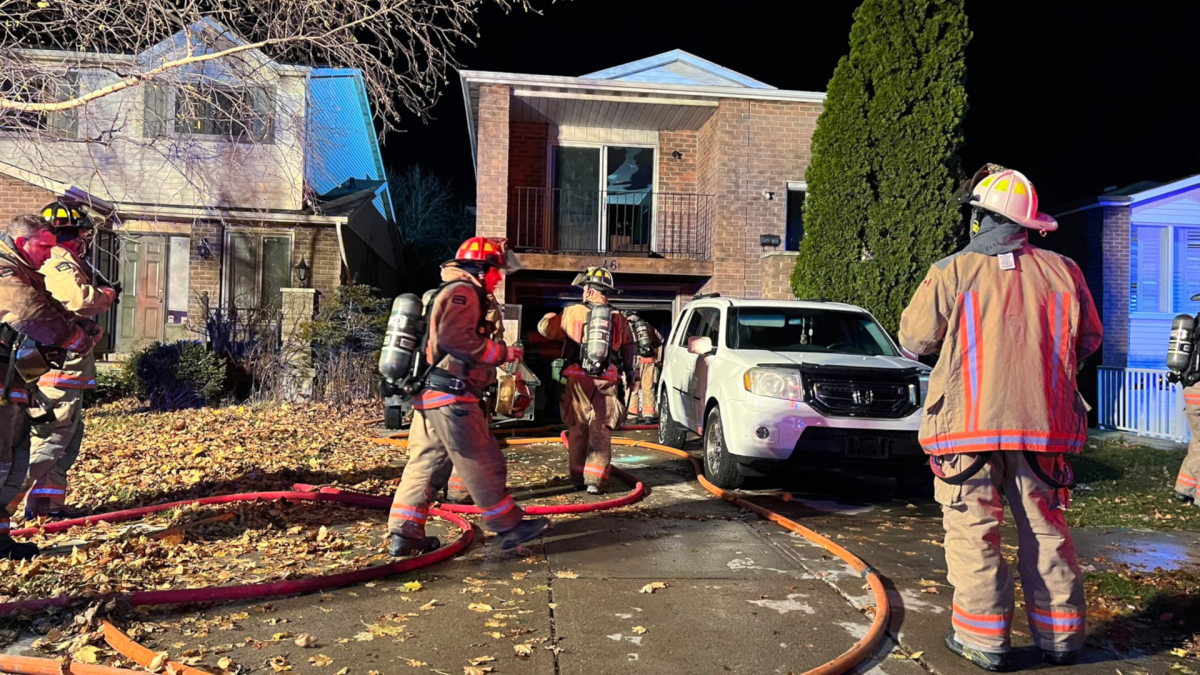 Hamilton Fire say a child was transported to hospital following a structure fire at a residence on the Mountain not far from Upper Wentworth Street and Franklin Road on Nov. 18, 2022.