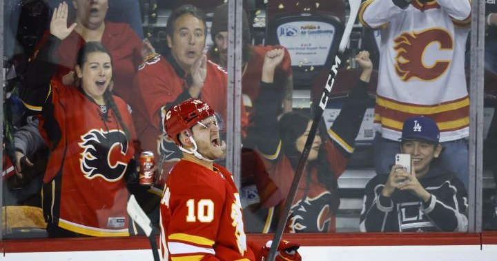 Video: Jonathan Huberdeau's First Goal With Calgary Flames - NHL