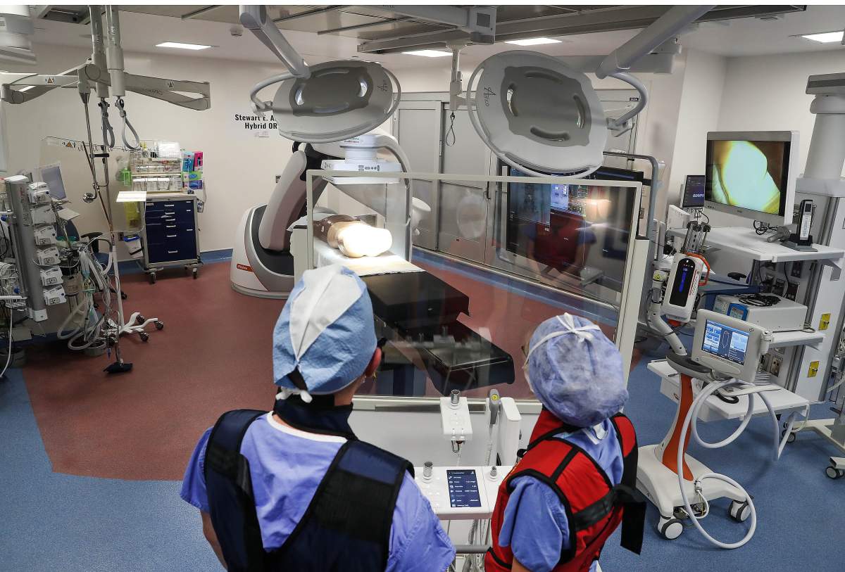 Halifax Infirmary’s new hybrid operating room is equipped with advanced medical imaging equipment.