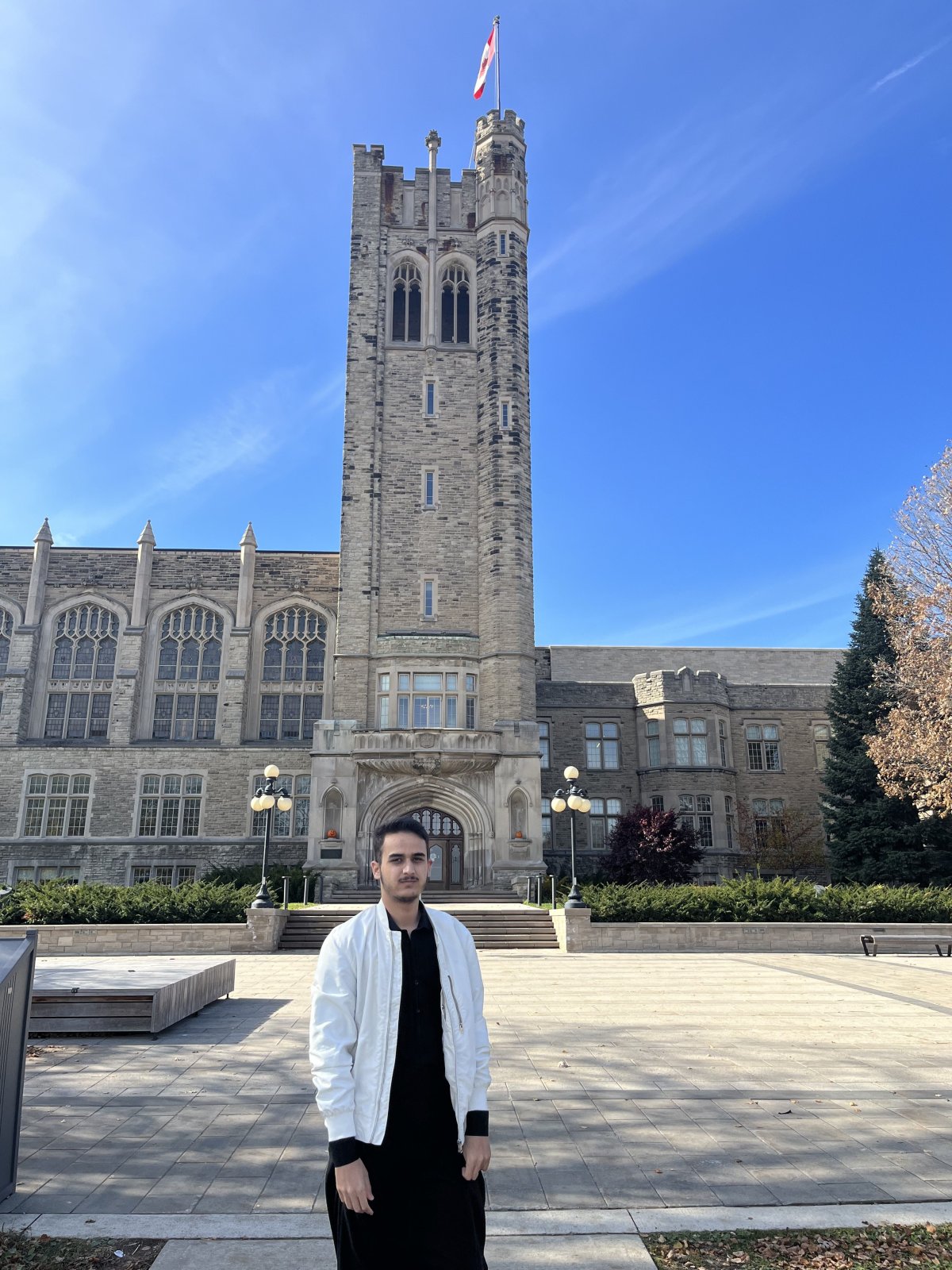 Mohammad Fayaz Alamyar, 19, an Afghan refugee and student at Western University in London, Ont.