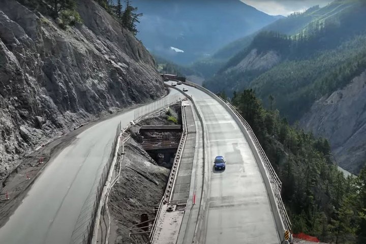 Kicking Horse Canyon: Closed highway to reopen one week early