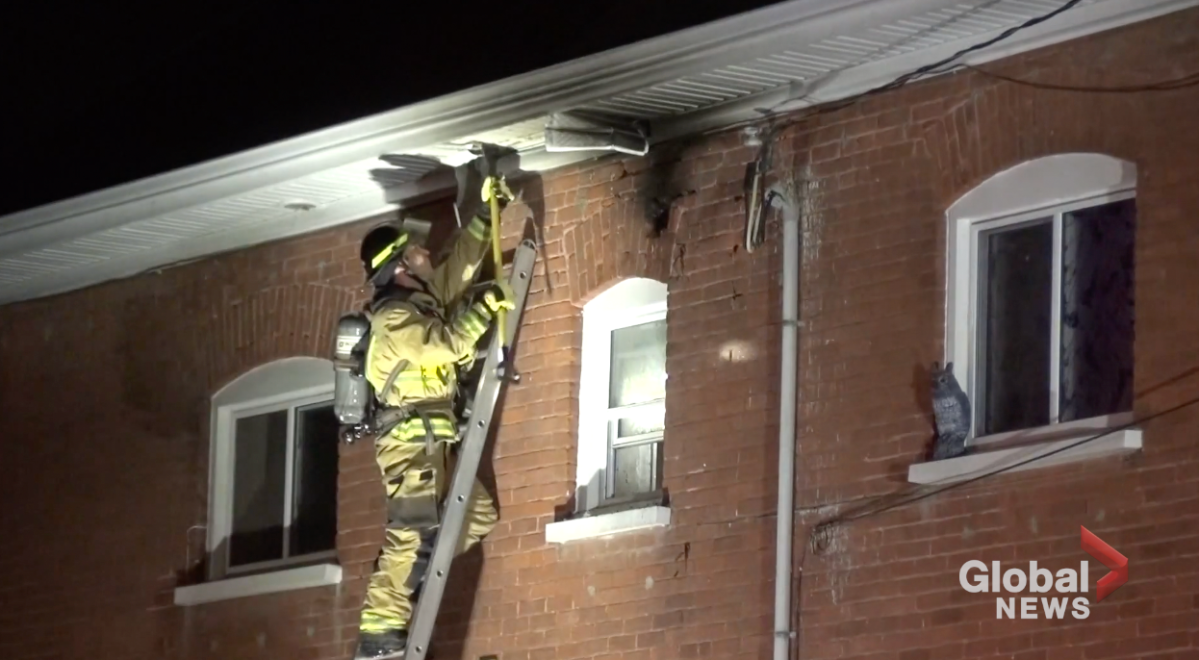 No injuries were reported following a fire at an apartment on King St. in Peterborough on Nov. 12, 2022.