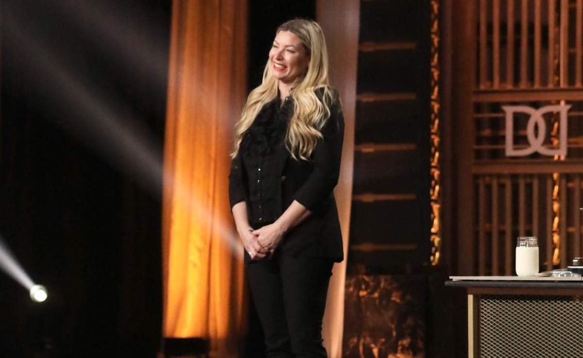 Kristy Miller of The Scented Market on an episode of Dragon's Den.