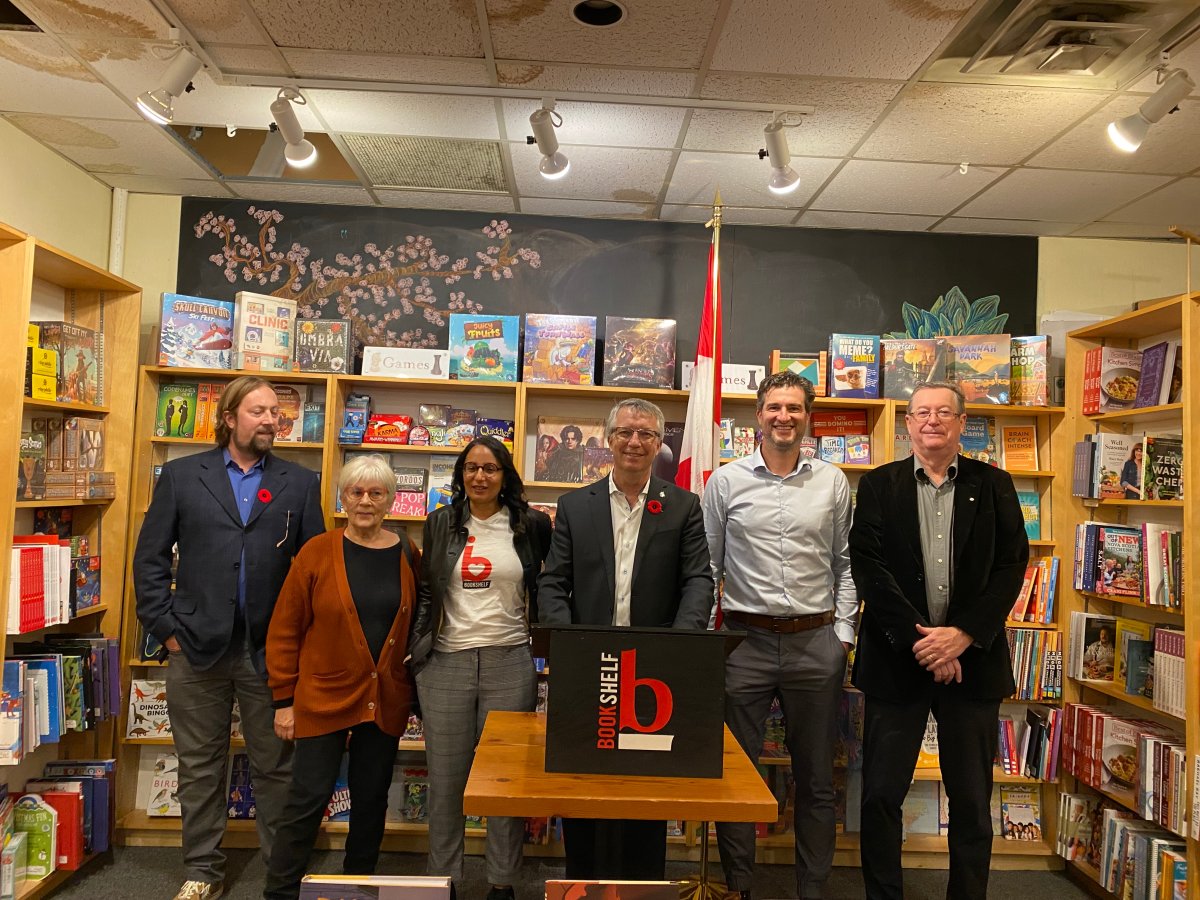 Guelph MP Lloyd Longfield announces funding to help bookstores with online sales.