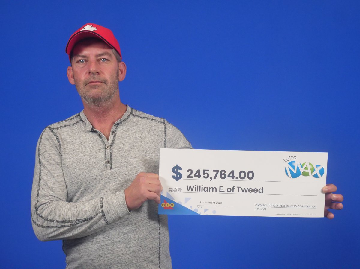 A Tweed man won $230K on a Sept. Lotto Max draw.