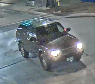 Police are looking for a black, two-door GMC Jimmy that may be involved with a recent murder.
