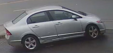Police are seeking to speak with the driver of a Honda Civic in connection with a stabbing in Aurora, Ont.