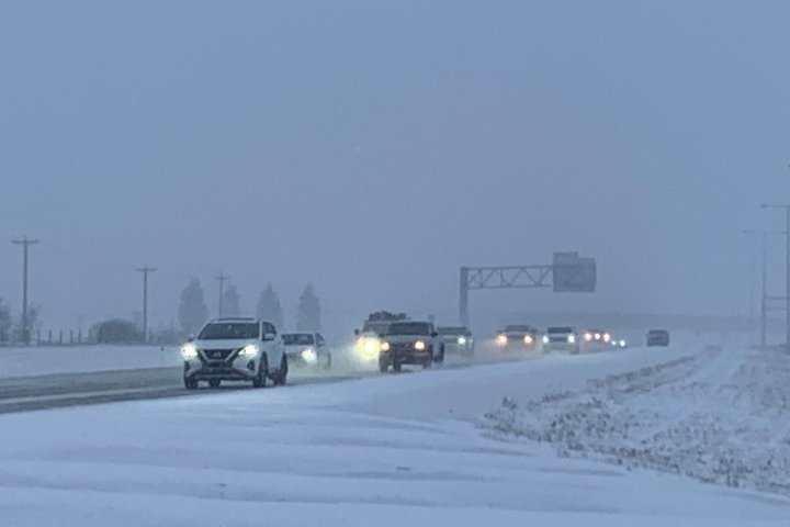 Edmontonians met with 1st snowy commute of the season: ‘It’s crazy’