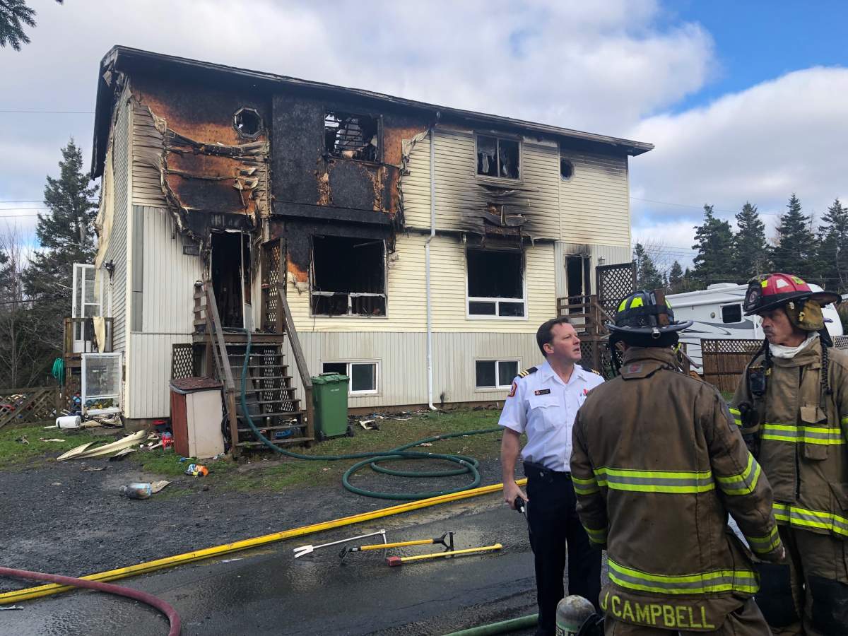Halifax firefighters responded to the blaze around 7:45 a.m. Tuesday.