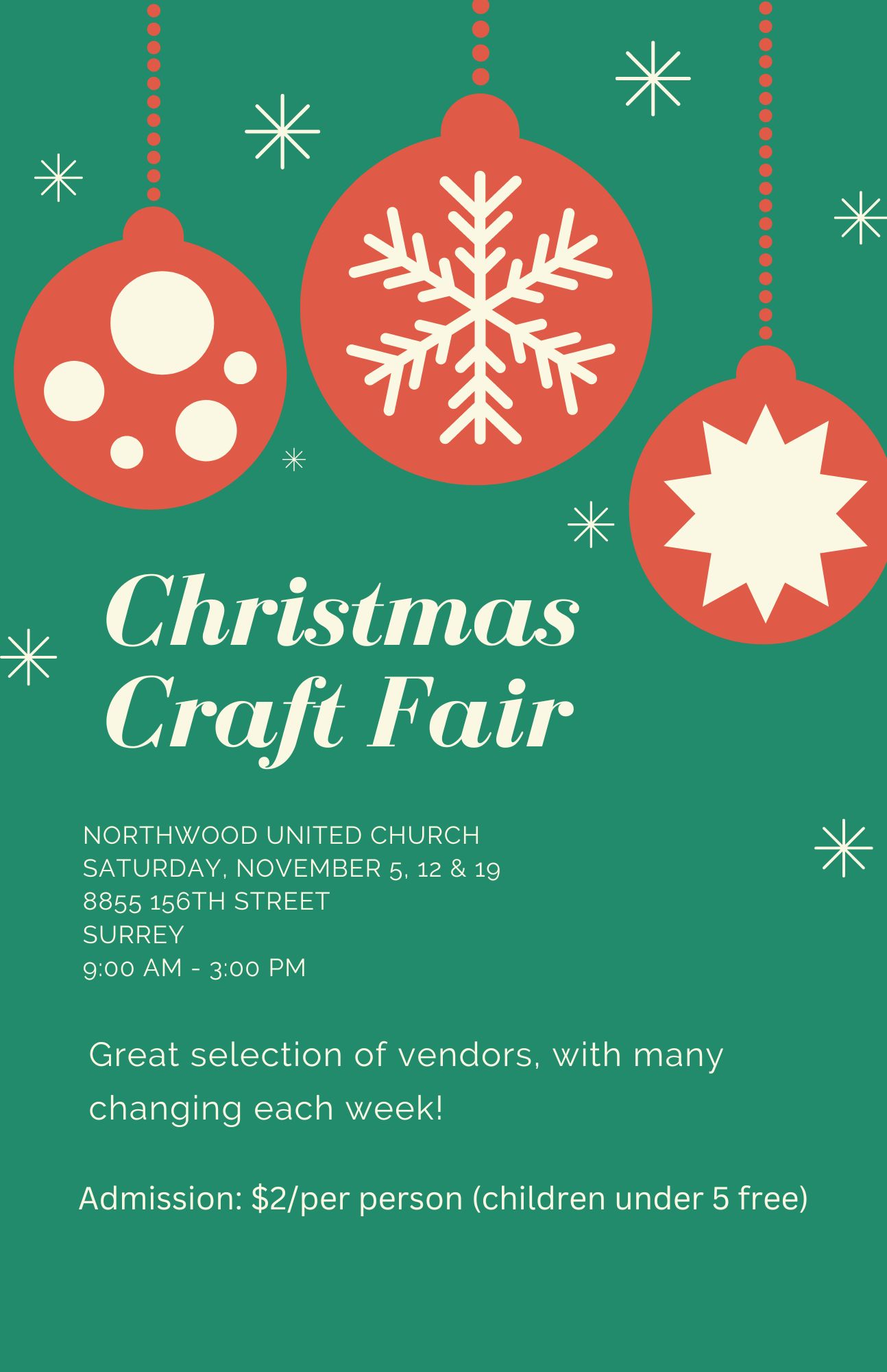 Northwood United Christmas Craft Fair - GlobalNews Events