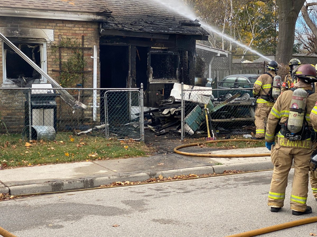 Early Sunday afternoon, fire crews received a report of a structure fire in the 500 block of Pall Mall Street in London, Ont.