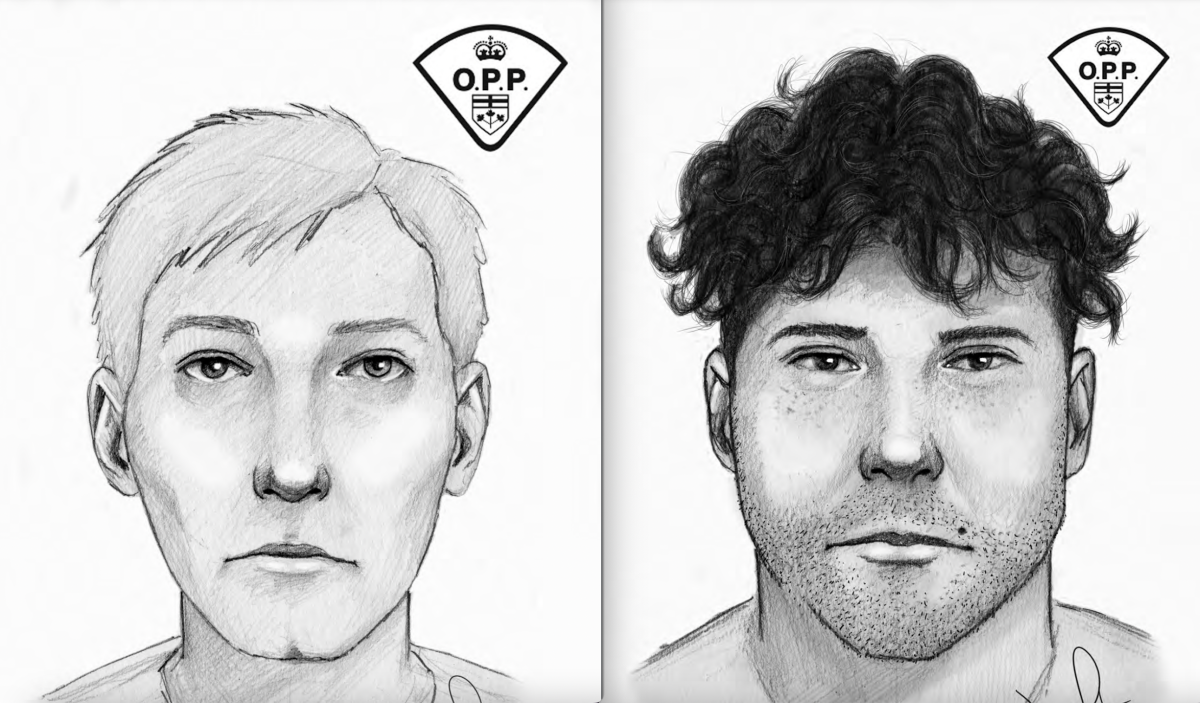 he Orillia Detachment of the Ontario Provincial Police (OPP) has released composite photos and is seeking public assistance to identify two persons of interest in relation to a sexual assault investigation in the Township of Ramara.