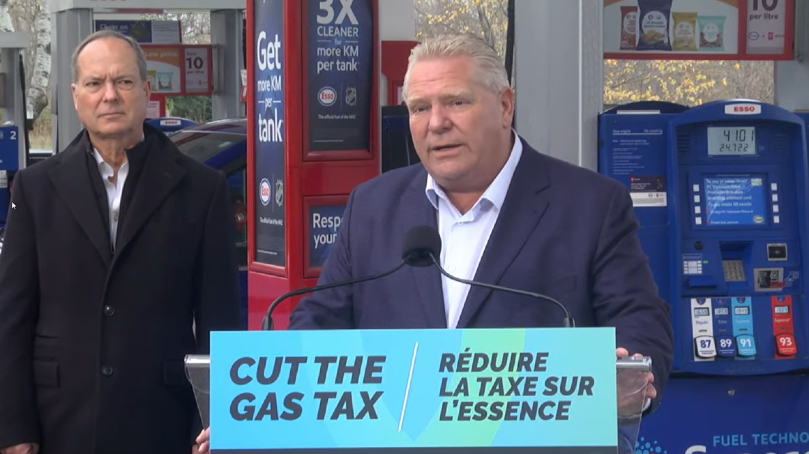 Ontario Premier Doug Ford made the announcement in Etobicoke on Sunday.