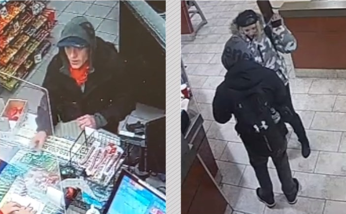 Police say the two suspects allegedly broke into a garage and stole multiple credit and debit cards before using them at stores in Kingston's north end.