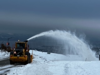 The City of Kelowna shows off its new snow clearing tool