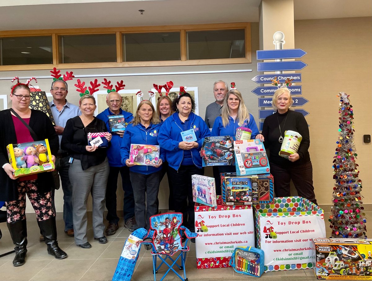 Town Council and C4K at the launch of the Town of Innisfil Christmas for Kids (C4K) annual toy drive. 