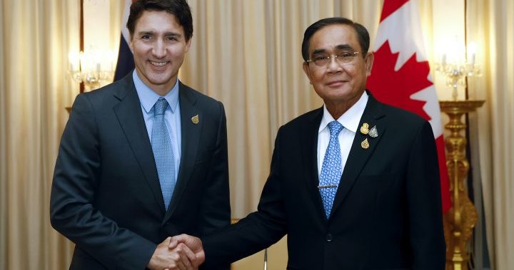 Trudeau arrives in Thailand for APEC with Indo-Pacific trade in focus