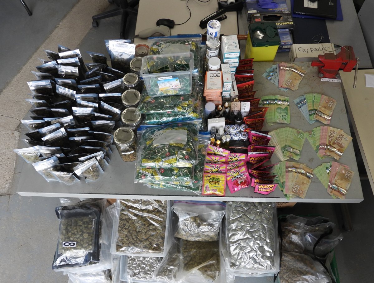 Waterloo police seized $140,000 worth of cannabis and related products.