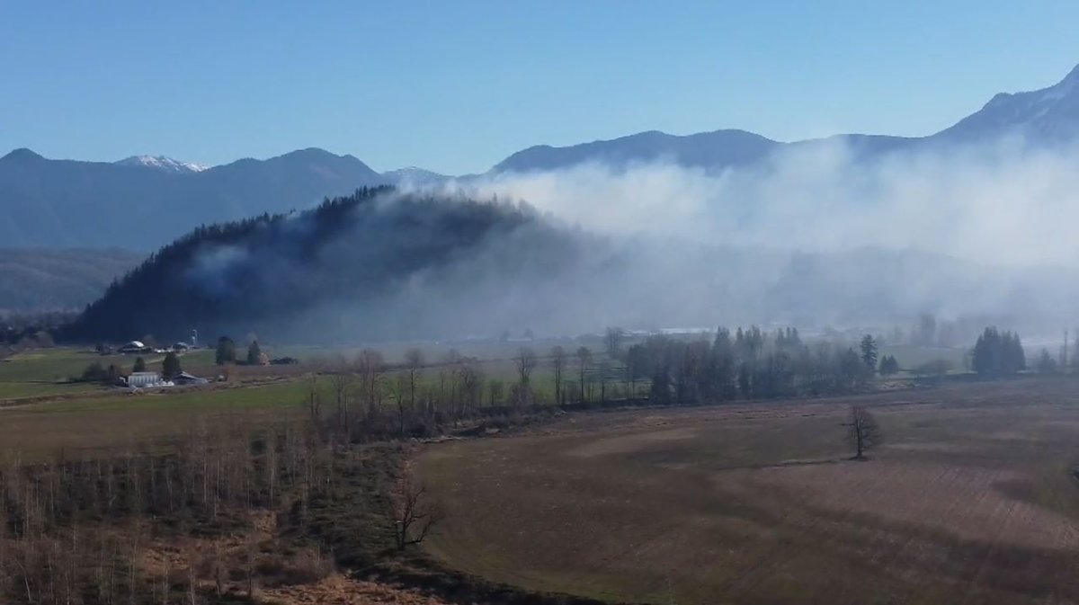 The Limbert Mountain wildfire is sitting around 1.2 hectares, Saturday afternoon.