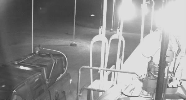 A photo of the truck that police say was used to steal gas in Mallaig.