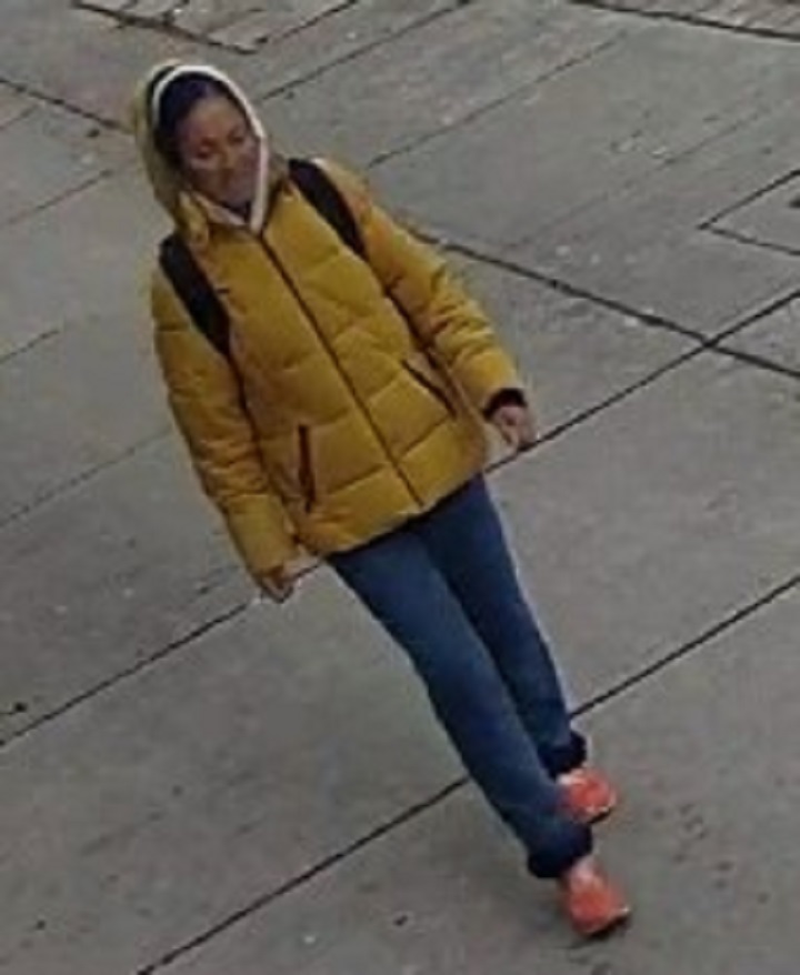 Toronto police say a woman in a yellow jacket pushed over a 62-year-old.