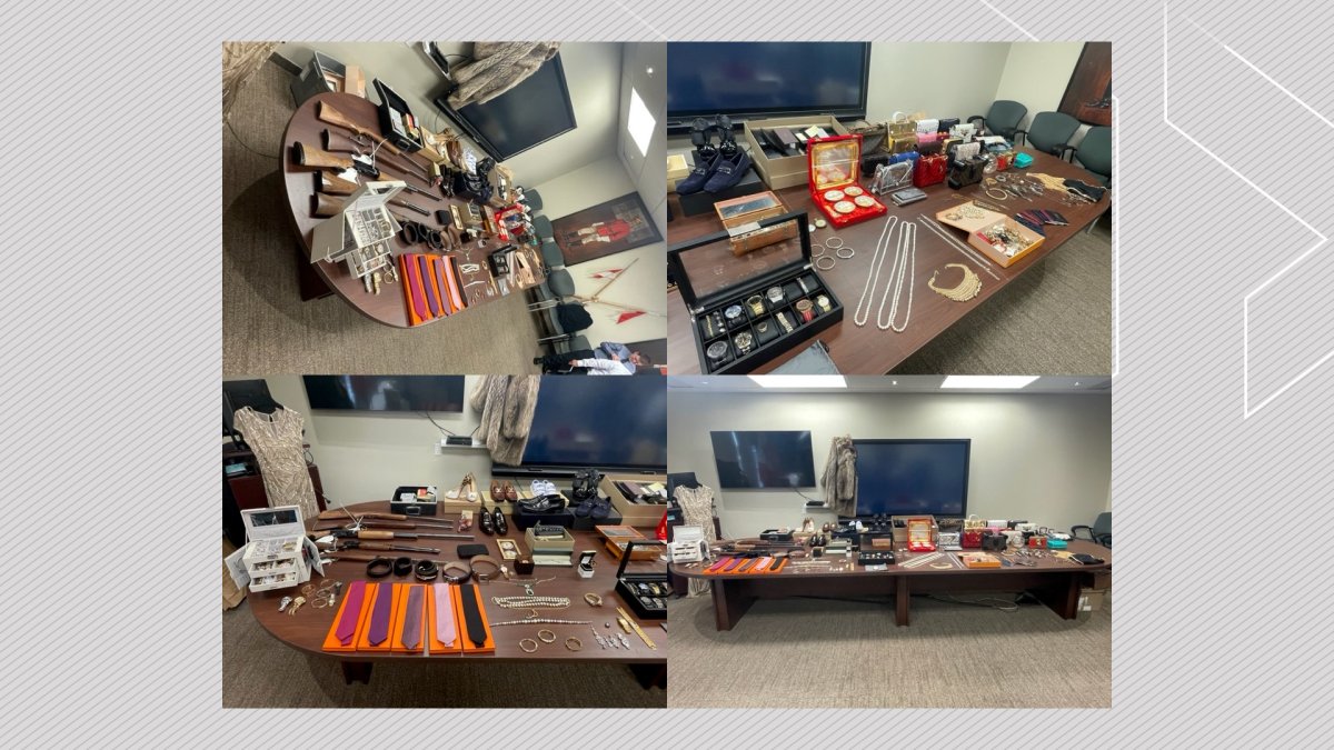 A collection of photos containing items RCMP found following an extensive investigation into Calgary-area break and enters.