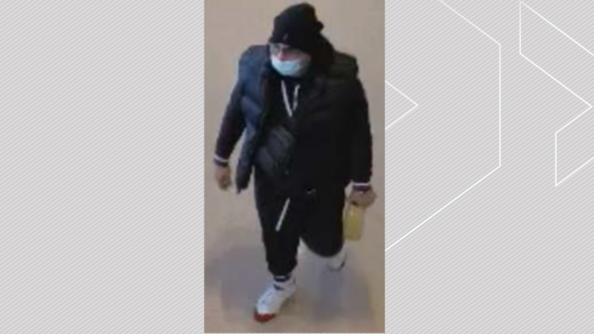 One of two suspects in a distraction theft in Cobourg on Oct. 28, 2022.