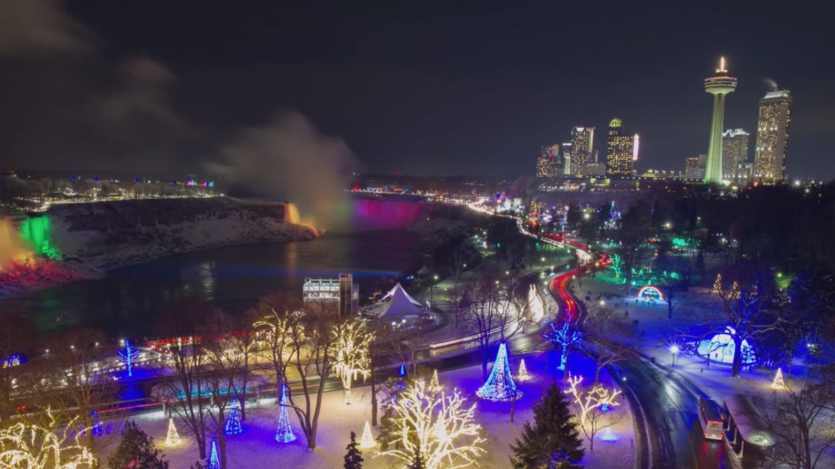 Photo from the Festival of Lights in Niagara Falls, Ont.