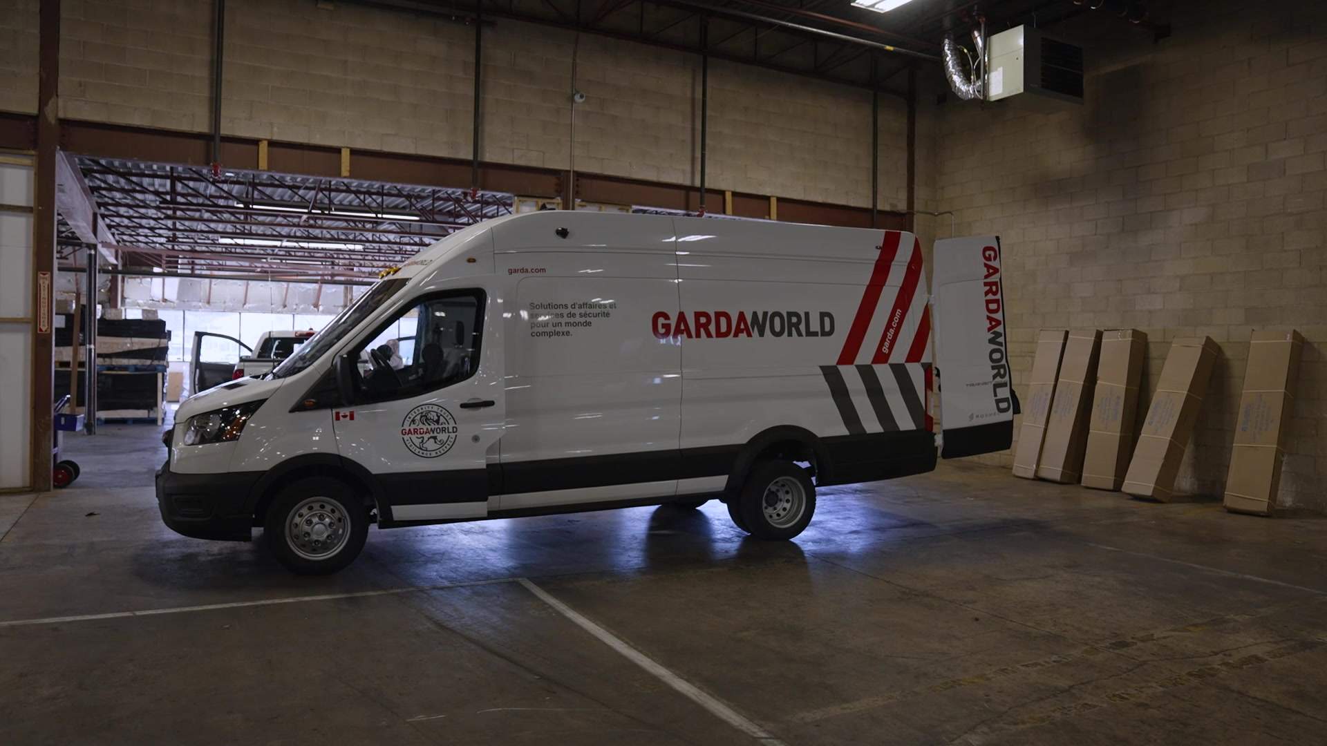 GardaWorld armoured cash vehicle, manufactured by Roshel.