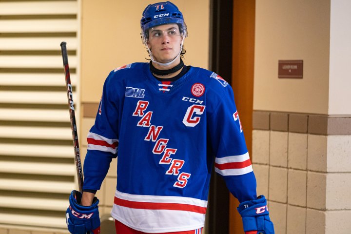Francesco Pinelli leads Kitchener Rangers to weekend win over Guelph Storm