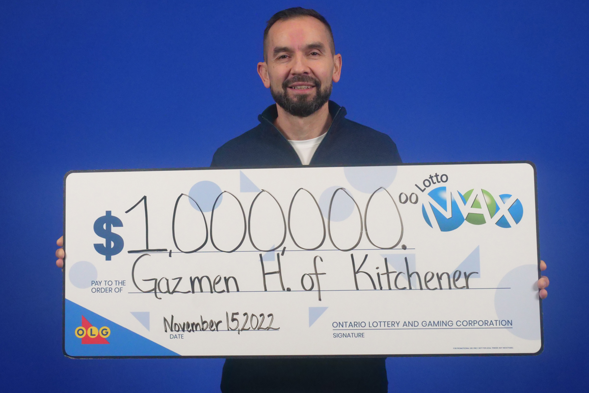 Kitchener lottery winner Gazmen Hashani.