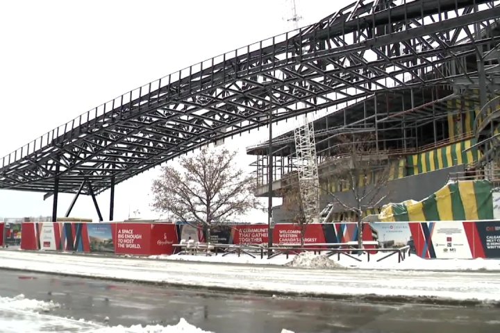 BMO Centre expansion steel structure complete, on track for 2024 opening