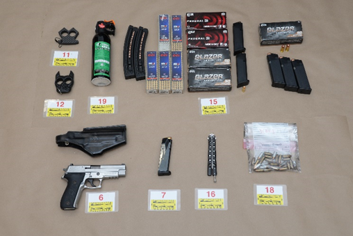 Peterborough police seized a number of firearms following a search of a residence in Ajax.
