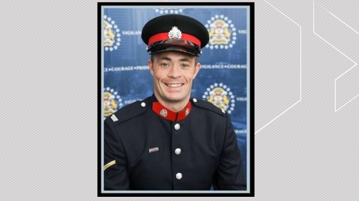 Sgt. Andrew Harnett, 37, of the Calgary Police Service is shown in this undated handout image provided by the police service.