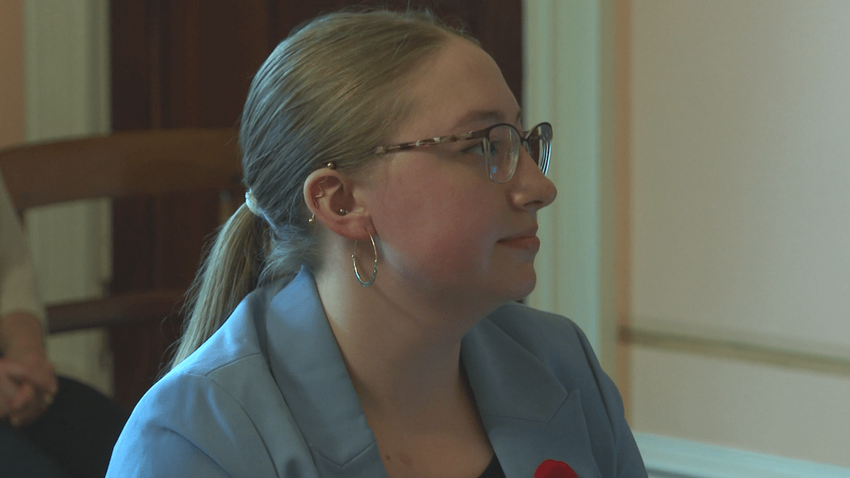 Cassandra Pitchford received the Youth Human Rights Award on Thursday.