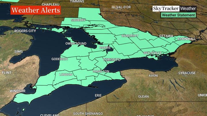 Record-high temperatures possible for southern Ontario Saturday, but strong winds expected