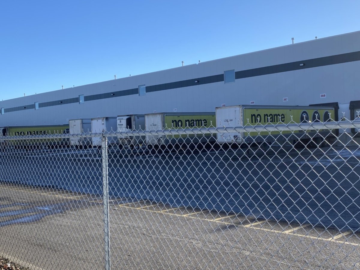 File: The Loblaws distribution centre in Calgary, Alta. on Nov. 21, 2022.